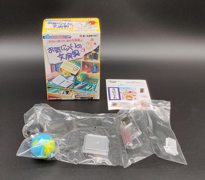 RE-MENT 袖珍系列 最喜歡的文具 文具房 單售 6號 節日 禮物 食玩 盒玩 中古品-B級 