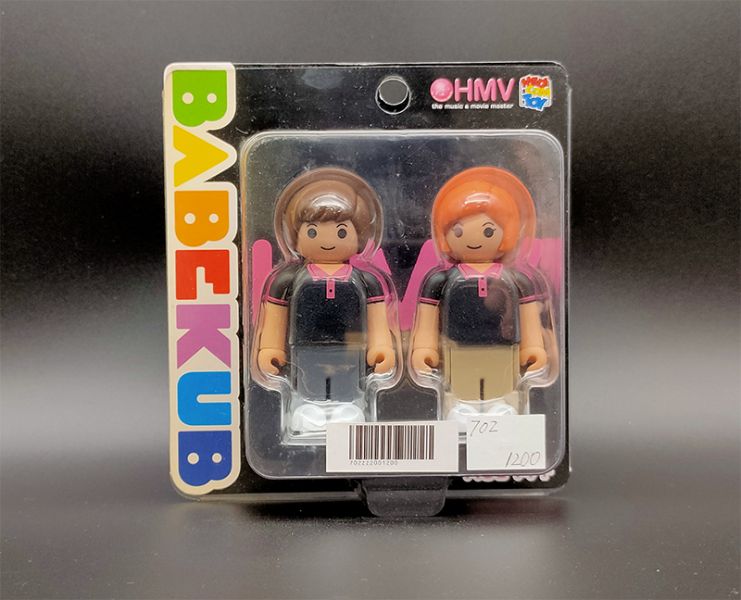 MEDICOM TOY BABEKUB  100% HMV 限定 BOY & GIRL 制服 男孩 女孩 吊卡 中古品-S級 