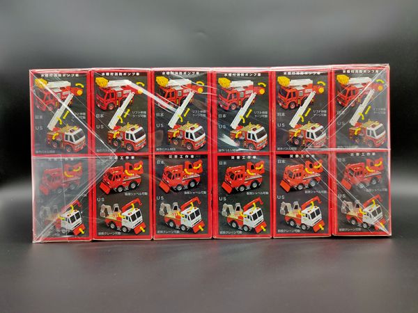 TAKARA CHORO Q  消防隊2 內部再現 阿Q車 迴力車 盒玩 一中盒 全12種 中古品-S級 