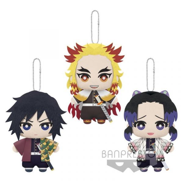 BANPRESTO 代理版 鬼滅之刃 柱登場編 絨毛吊飾 鬼滅之刃,炎柱,音柱,水柱,戀柱,霞柱,岩柱,風柱,鬼滅,吊飾