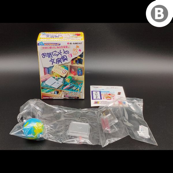 RE-MENT 袖珍系列 最喜歡的文具 文具房 單售 6號 節日 禮物 食玩 盒玩 中古品-B級 