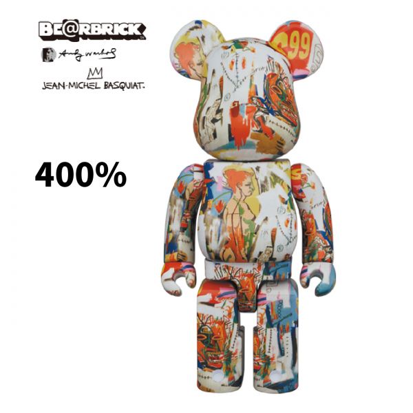 BE@RBRICK 400% Andy Warhol x JEAN-MICHEL BASQUIAT #4 BE@RBRICK,400%,Andy,Warhol,,JEAN-MICHEL ,BASQUIAT,#4,庫柏力克,藝術家聯名,巴斯奇亞,安迪沃荷,四代聯乘,藝術大師,傳奇藝術,暴力熊