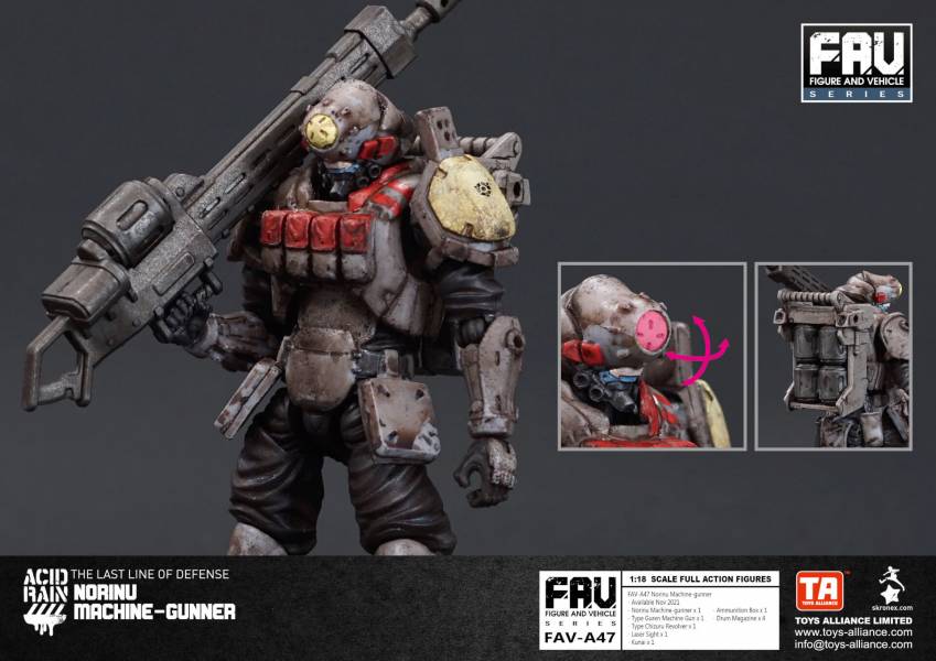 酸雨戰爭 FAV-A47 北伊努機槍手 酸雨戰爭,劉斯傑,TOYS ALLIANCE ACID RAIN Preorder,可動公仔,酸雨,設計師公仔,遊戲,酸雨戰爭現貨,酸雨戰爭公鹿小隊,酸雨戰爭動畫,酸雨戰爭購買,酸雨戰爭介紹,酸雨戰爭wiki,香港設計師,北伊努機槍手,FAV-A47