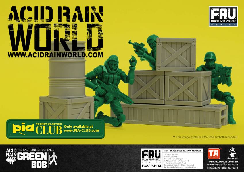 酸雨戰爭 FAV-SP04 綠BOB老兵 酸雨戰爭,劉斯傑,TOYS ALLIANCE ACID RAIN Preorder,可動公仔,酸雨,設計師公仔,遊戲,酸雨戰爭現貨,酸雨戰爭公鹿小隊,酸雨戰爭動畫,酸雨戰爭購買,酸雨戰爭介紹,酸雨戰爭wiki,香港設計師,綠BOB老兵,FAV-SP04