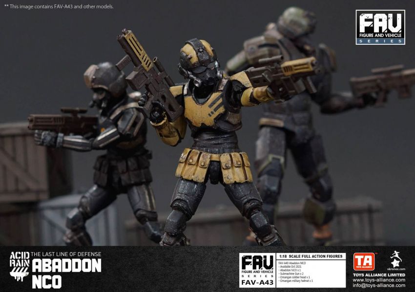 酸雨戰爭 FAV-A43 Acid Rain 地獄士官 酸雨戰爭,劉斯傑,TOYS ALLIANCE ACID RAIN Preorder,可動公仔,酸雨,設計師公仔,遊戲,酸雨戰爭現貨,酸雨戰爭公鹿小隊,酸雨戰爭動畫,酸雨戰爭購買,酸雨戰爭介紹,酸雨戰爭wiki,香港設計師,FAV-A43, Acid Rain,地獄士官