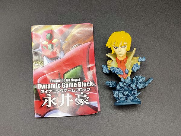 FIGUAX 永井豪 DYANMIC GAME BLOCK  惡魔人 02 飛鳥了 胸像盒玩 中古品-C級 