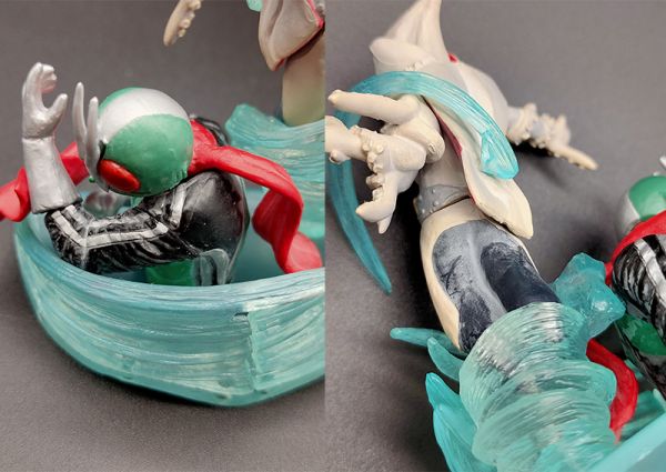 BANDAI 假面騎士V3 轉蛋 HG 映像場景組 1代 IMAGINATION FIGURE 全5種 中古品-C級 