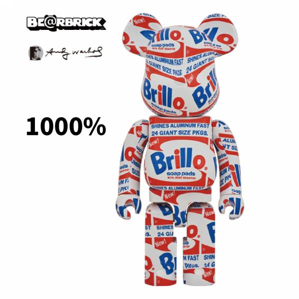庫柏力克熊 BE@RBRICK 1000% ANDY WARHOL Brillo 