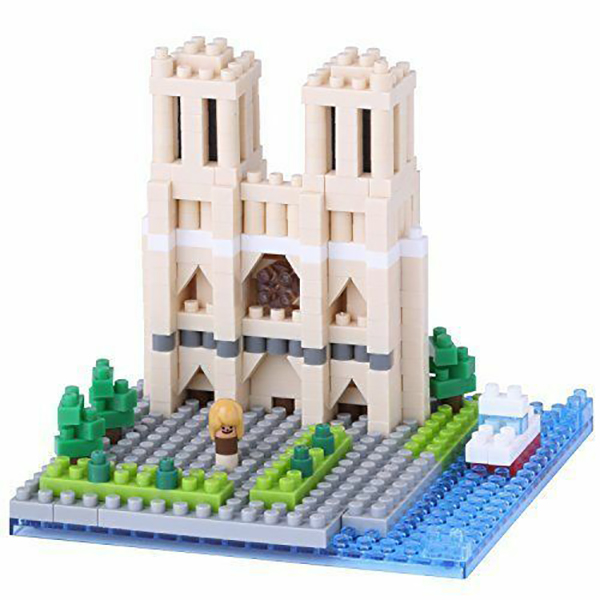 nanoblock NBH-093 巴黎聖母院 185 