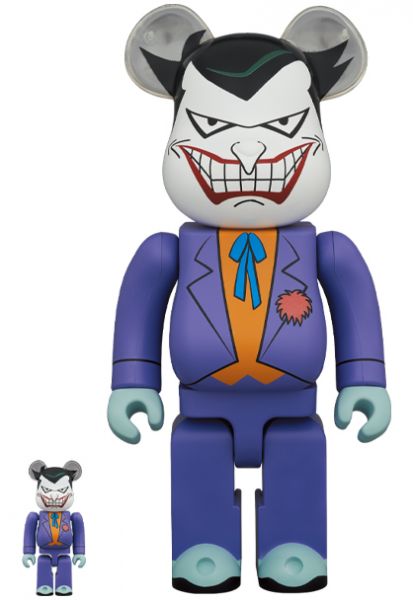 庫柏力克熊 BE@RBRICK 100%&400% JOKER (Batman the Animated Series Version)小丑 BEARBRICK,蝙蝠俠,動畫系列,小丑