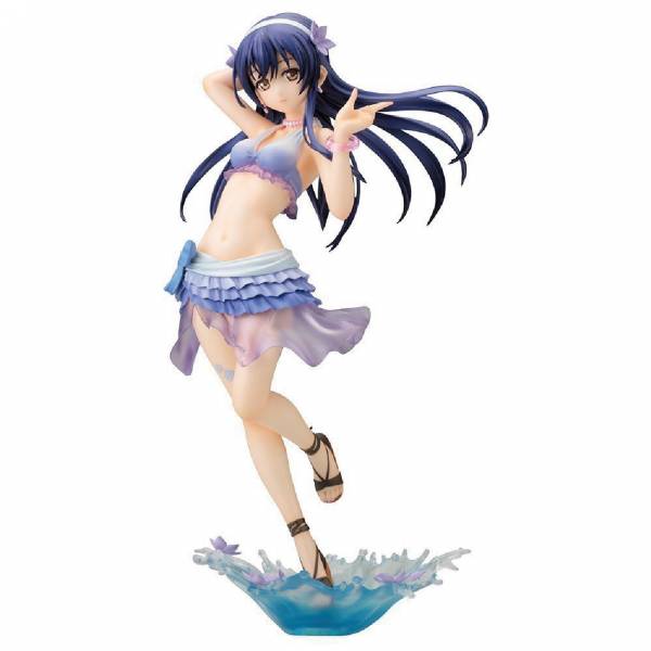 壽屋 love live! 1/8 PVC 園田海未 夏色笑容1,2,Jump Ver. 中古品-C級 