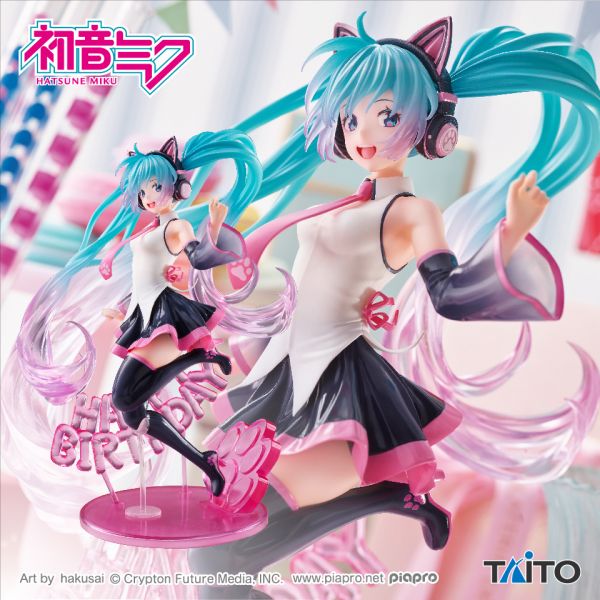 TAITO 日版 AMP初音未來 2021 生日快樂 Happy Cat 
