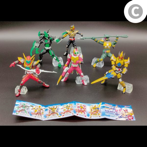 BANDAI 假面騎士 Masked Rider 轉蛋 HG 4 刀 劍 動作 姿勢 全6種 中古品-C級 