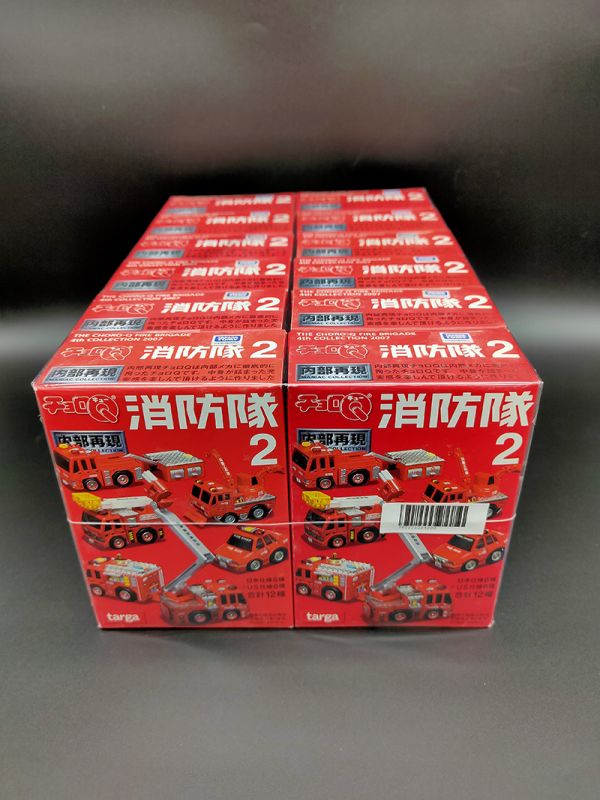 TAKARA CHORO Q 消防隊2 內部再現阿Q車迴力車盒玩一中盒全12種