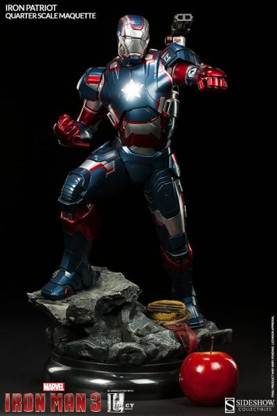 SIDESHOW ＃300370 鋼鐵人3 鋼鐵愛國者 出擊姿勢雕像 SIDESHOW,300370,鋼鐵人,鋼鐵愛國者,出擊姿勢,雕像,模型,手辦