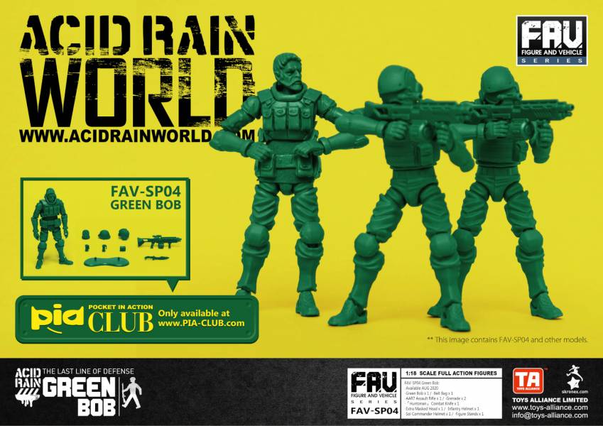 酸雨戰爭 FAV-SP04 綠BOB老兵 酸雨戰爭,劉斯傑,TOYS ALLIANCE ACID RAIN Preorder,可動公仔,酸雨,設計師公仔,遊戲,酸雨戰爭現貨,酸雨戰爭公鹿小隊,酸雨戰爭動畫,酸雨戰爭購買,酸雨戰爭介紹,酸雨戰爭wiki,香港設計師,綠BOB老兵,FAV-SP04