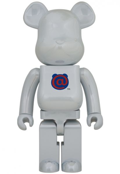 庫柏力克熊 BE@RBRICK 1000% 1st Model White Chrome 