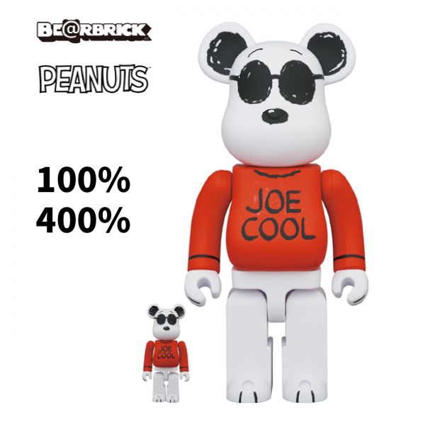 BE@RBRICK 100%&400% set JOE COOL Be@rbrick,庫柏力克,BEARBICK,藝術家,JOE COOL,聯名熊