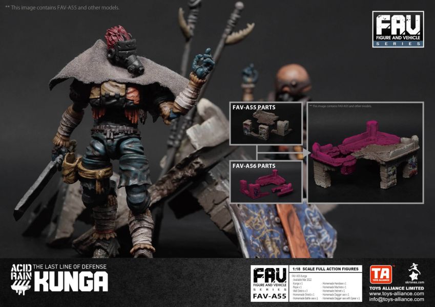 酸雨戰爭 FAV-A55 Kunga 昆加 FAV-A55,Kunga,昆加,酸雨戰爭,酸雨戰爭,劉斯傑,TOYS ALLIANCE ACID RAIN Preorder,可動公仔,酸雨,設計師公仔,遊戲,酸雨戰爭現貨,酸雨戰爭公鹿小隊,酸雨戰爭動畫,酸雨戰爭購買,酸雨戰爭介紹,酸雨戰爭wiki,香港設計師