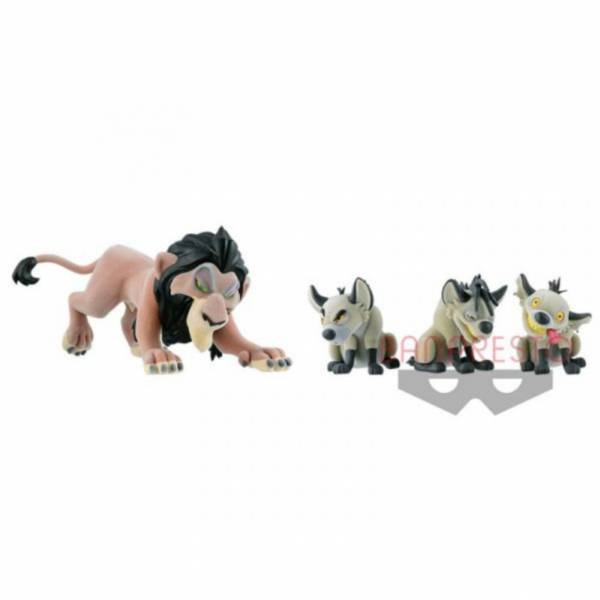 BANPRESTO 日版 Disney Fluffy Puffy 獅子王 刀疤 斑仔 桑琪 艾德 