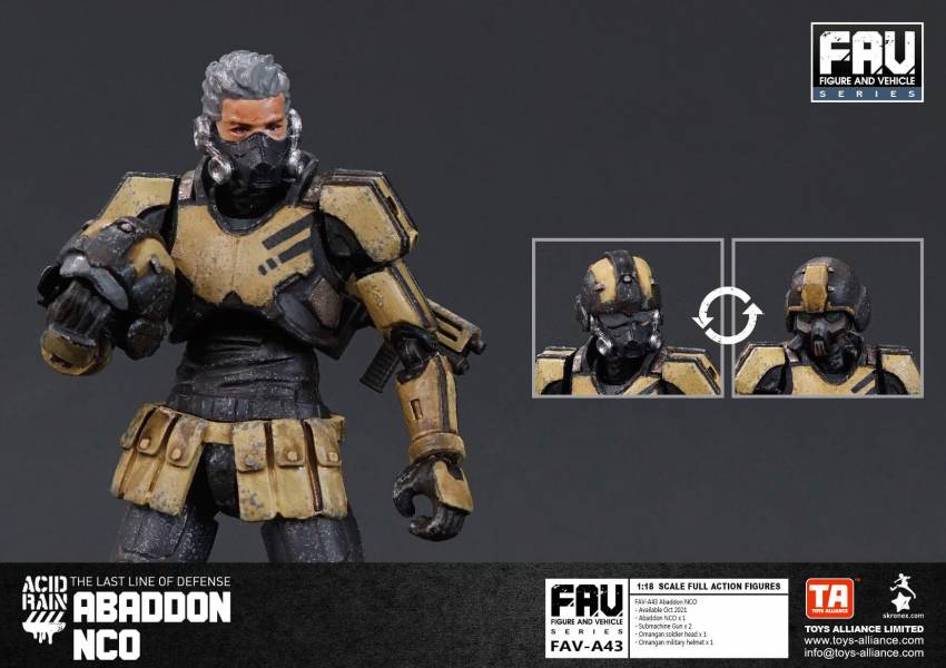 酸雨戰爭 FAV-A43 Acid Rain 地獄士官 酸雨戰爭,劉斯傑,TOYS ALLIANCE ACID RAIN Preorder,可動公仔,酸雨,設計師公仔,遊戲,酸雨戰爭現貨,酸雨戰爭公鹿小隊,酸雨戰爭動畫,酸雨戰爭購買,酸雨戰爭介紹,酸雨戰爭wiki,香港設計師,FAV-A43, Acid Rain,地獄士官
