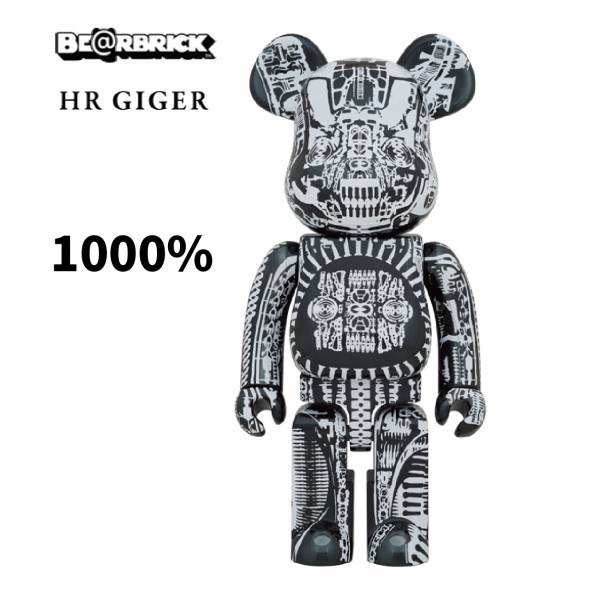 庫柏力克熊 BE@RBRICK 1000% H.R.GIGER BLACK CHROME Ver 黑 