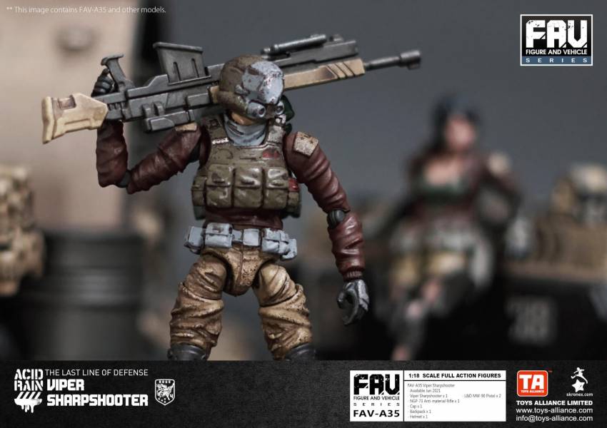 酸雨戰爭 FAV-A35 Viper Sharpshooter 蝮蛇神槍手 酸雨戰爭,劉斯傑,TOYS ALLIANCE ACID RAIN Preorder,可動公仔,酸雨,設計師公仔,遊戲,酸雨戰爭現貨,酸雨戰爭公鹿小隊,酸雨戰爭動畫,酸雨戰爭購買,酸雨戰爭介紹,酸雨戰爭wiki,香港設計師,蝮蛇神槍手,FAV-A35