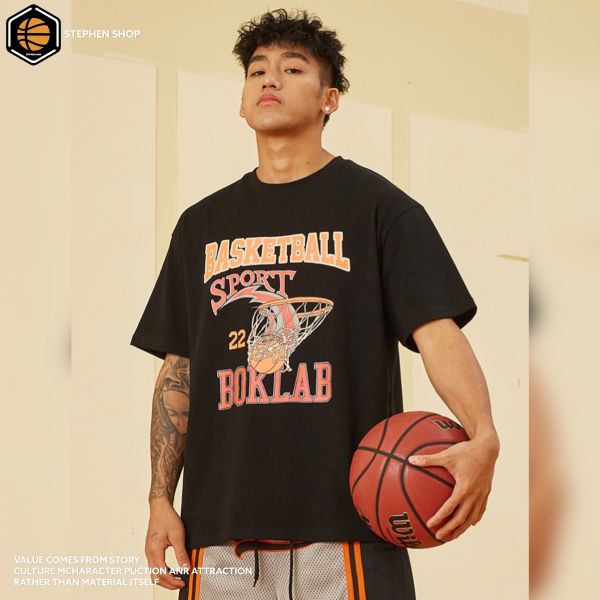 BASKETBALL 圖像短T 