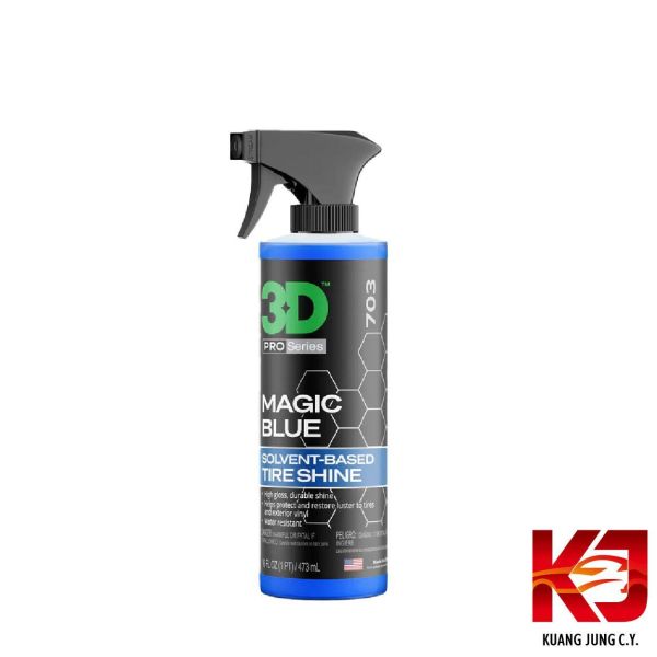 ⋄蠟妹緹緹⋄ 3D MAGIC BLUE 長效型 輪胎油 外部 塑料 保護 24oz 1加侖 3D,輪胎油,高光澤,耐水洗,不噴甩
