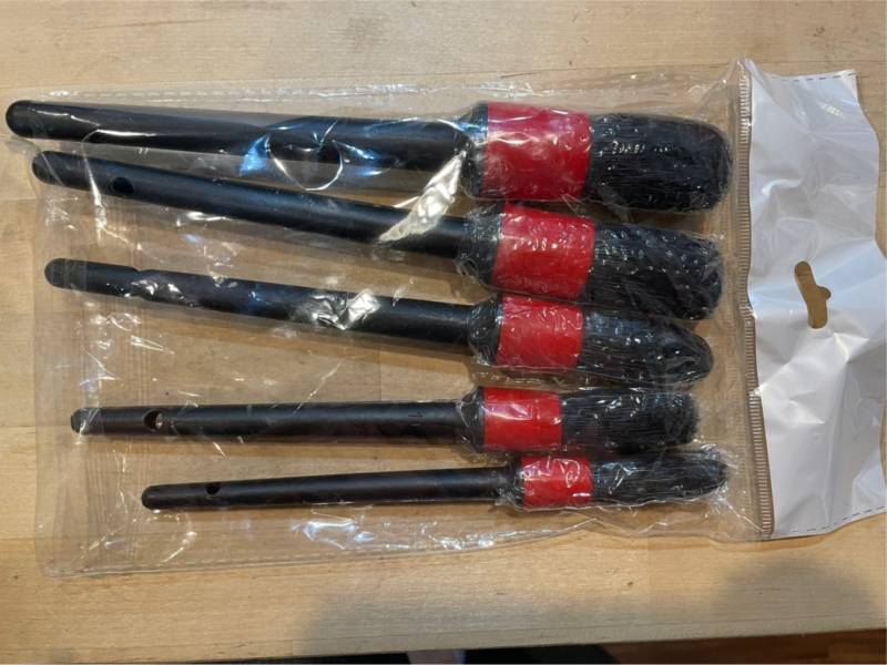 ⋄蠟妹緹緹⋄ 五件式細節刷 塑膠柄塑膠毛 塑膠柄刷 5件組 刷子,細節刷,名牌刷,硬質
