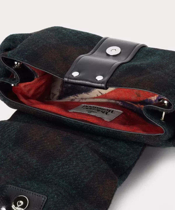 日本Vivienne Westwood 哈里斯花呢格紋榛果寶藏手提包 日本Vivienne Westwood 哈里斯花呢格紋榛果寶藏手提包