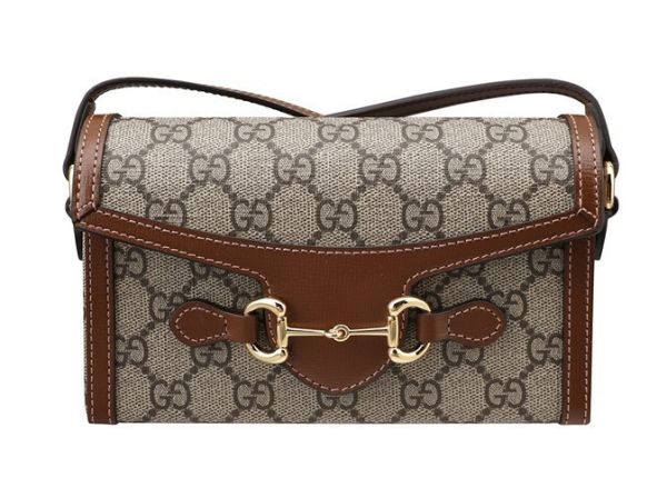 日本GUCCI 古馳經典1955 Horsebit馬銜釦中性款肩背斜背迷你手機包 日本GUCCI 古馳經典1955 Horsebit馬銜釦中性款肩背斜背迷你手機包