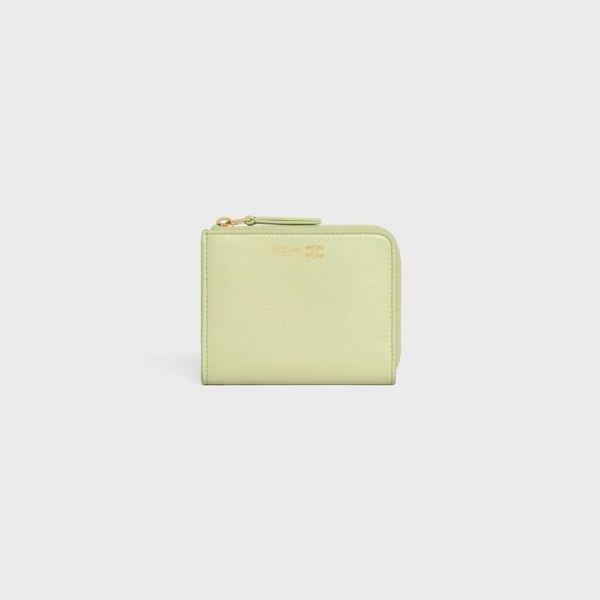 現貨日本CELINE 簡約L型拉鍊短夾限定新色 日本 CELINE 簡約L型圓弧拉鍊短夾