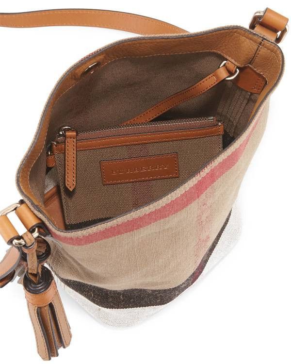 BURBERRY經典流蘇水桶包(小)附小包(售價已折) 日本代購,BURBERRY,肩背包
