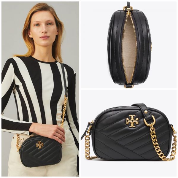 TORY BURCH Kira 小號羊皮相機包/斜背包黑色 Tory Burch ,相機包