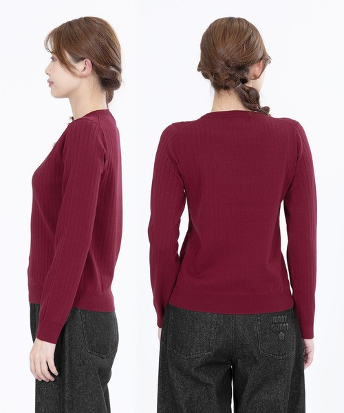 日本MARY QUANT Logo羅紋針織套頭衫 日本MARY QUANT Logo羅紋針織套頭衫