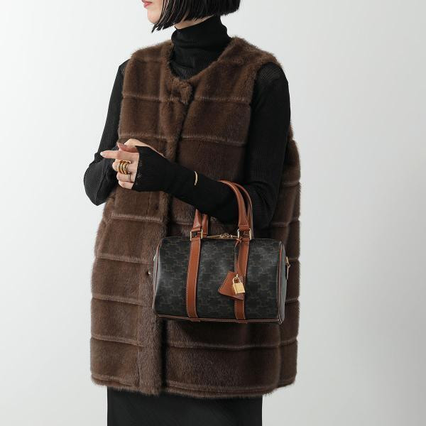 日本 CELINE Triomphe 帆布 MINI BOSTON 標誌印花中號波士頓包 日本 CELINE Triomphe 帆布 MINI BOSTON 標誌印花中號波士頓包