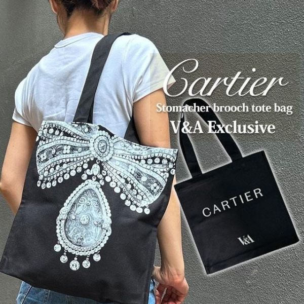 日本Cartier 卡地亞 V&A展覽限定聯名帆布袋/托特包 日本Cartier 卡地亞 V&A展覽限定聯名帆布袋/托特包