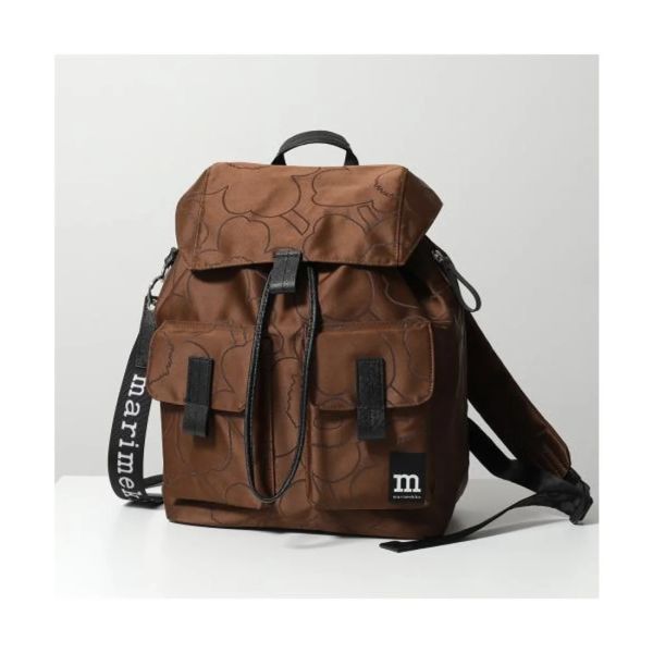 日本marimekko Everything Backpack L Unikko印花後背包藍色大號 日本marimekko マリメッコ Everything Backpack  I Unikko 背包藍色大號