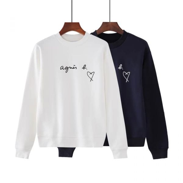 agnes b.字母LOGO愛心厚棉T恤(售價已折) agnes b.,字母LOGO愛心厚棉T恤