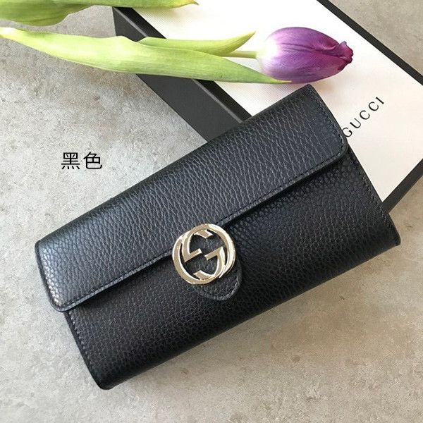 GUCCI 金屬雙G LOGO翻蓋扣式長夾 GUCCI,翻蓋,扣式,長夾