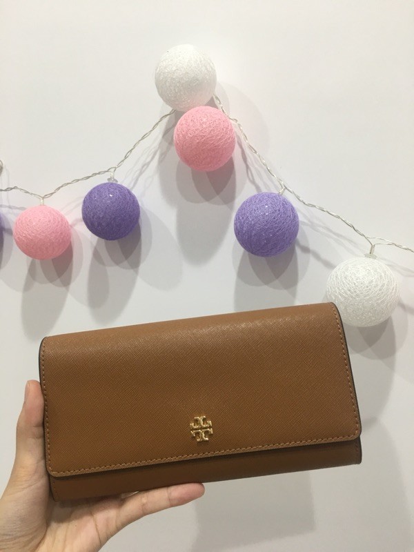 TORY BURCH  防刮皮革翻蓋長夾 TORY BURCH  防刮皮革信封式長夾