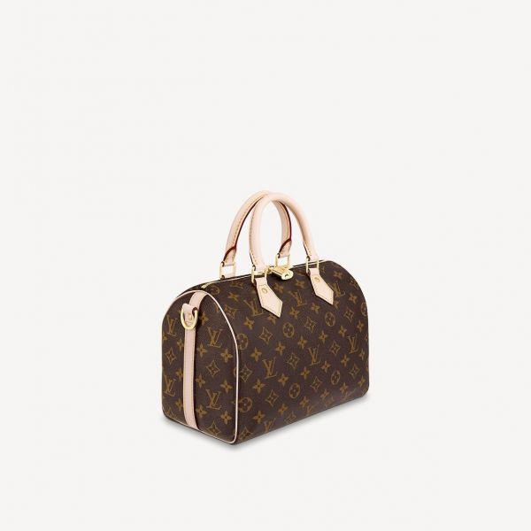 LOUIS VUITTON  LV M41113 經典Monogram SPEEDY 25 手提/斜背波士頓包 LOUIS VUITTON  LV M41113 經典Monogram SPEEDY 25 手提/斜背波士頓包