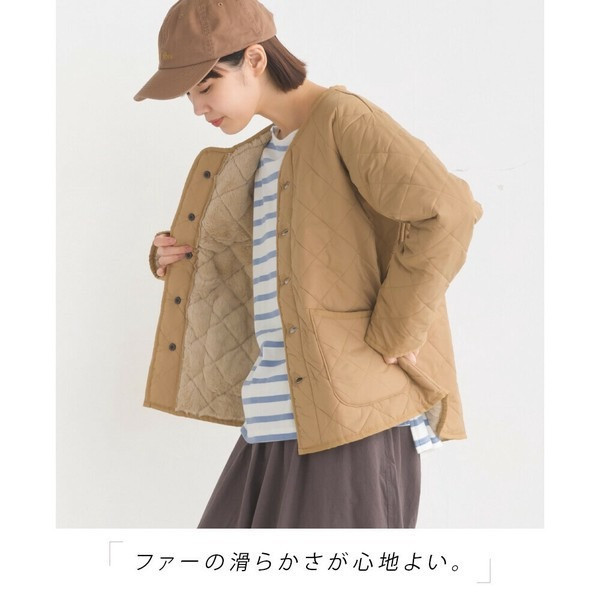 日牌OMNES毛絨高密度尼龍絎縫無領外套 日牌OMNES毛絨高密度尼龍絎縫無領外套