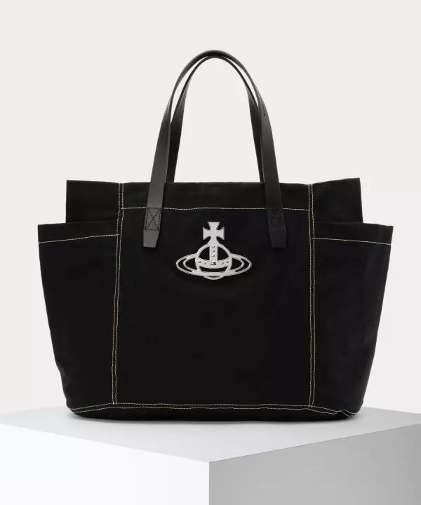 日本Vivienne Westwood 帆布托特包 M 日本Vivienne Westwood 帆布托特包 M