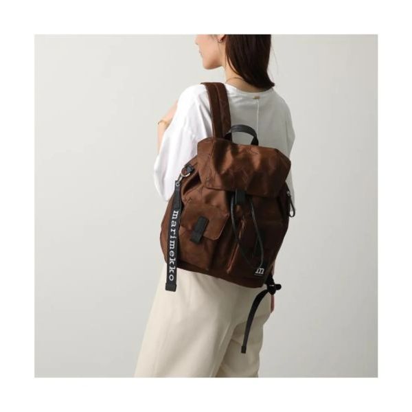 日本marimekko Everything Backpack L Unikko印花後背包藍色大號 日本marimekko マリメッコ Everything Backpack  I Unikko 背包藍色大號