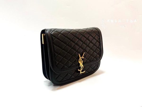 Saint Laurent Quilted  Solferino 皮革中型包黑色 Saint Laurent Quilted  Solferino 皮革中型包黑色