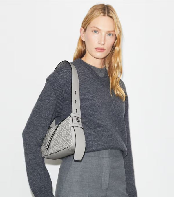 日本 CELINE SOFT TRIOMPHE BESACE 手袋 Tory Burch 178215 Small Romy T Monogram Shoulder Bag肩背包