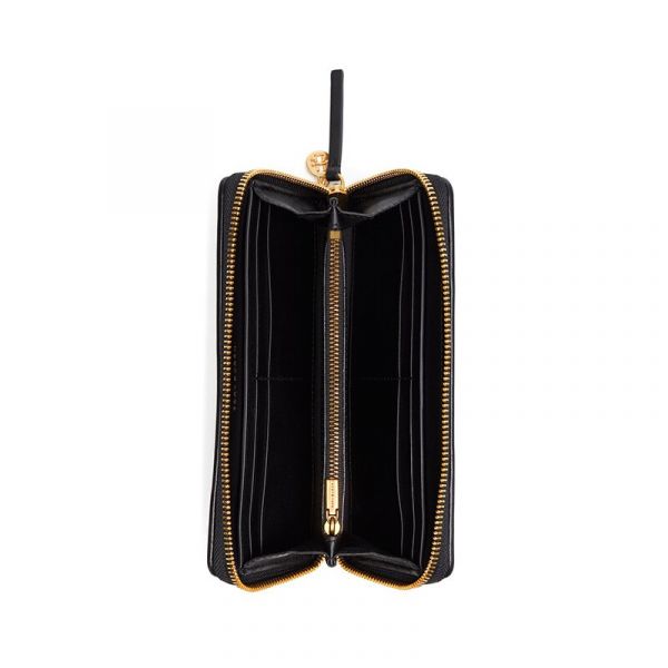 現貨-Tory Burch FLEMING絎縫拉鍊長夾 Tory Burch FLEMING絎縫拉鍊長夾