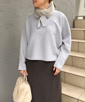 日本NOLLEY'S MALL 《套裝商品》米蘭羅紋多爾曼針織衫+圍巾SET 日本NOLLEY'S MALL 《套裝商品》米蘭羅紋多爾曼針織衫+圍巾SET